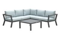 Colorado lounge set 3-dlg carbon black/mint grey Garden Impressions - Garden impressions - thumbnail