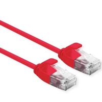 ROLINE UTP Data Center Patchkabel Cat.6A (Class EA), LSOH, extra dun, rood, 0,3 m - thumbnail