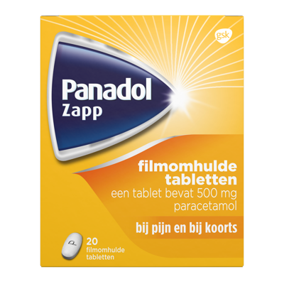 Panadol Zapp 500 mg Filmomhulde Tabletten Panadol Zapp 500 mg Filmomhulde Tabletten
