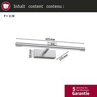 Paulmann Mingo 95566 LED-schilderijlamp 9.5 W Warmwit Aluminium - thumbnail