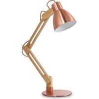 Besselink Bureaulamp wood ↕ 70 cm koper - thumbnail