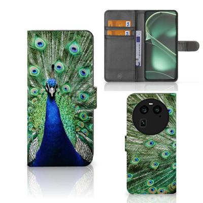 OPPO Find X6 | Telefoonhoesje | Met pasjeshouder | Pauw