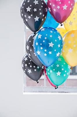Metallic Ballonnen Multikleur Sterren Premium - 12 Stuks