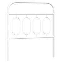 Hoofdbord 90 cm metaal wit - thumbnail