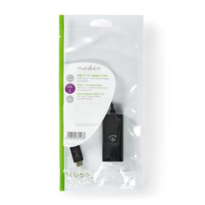 Nedis USB-C Adapter | USB-C Male naar Mini DisplayPort Female | 0.2 m | 1 stuks - CCGP64452BK02 CCGP64452BK02