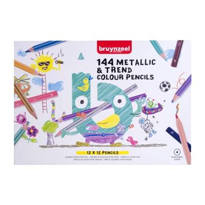 Bruynzeel mega kleurpotlodenset metallic & trendkleuren Bruynzeel mega kleurpotlodenset metallic & trendkleuren