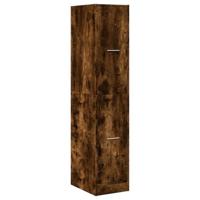 Apothekerskast 30x41x144,5 cm bewerkt hout gerookt eikenkleurig - thumbnail