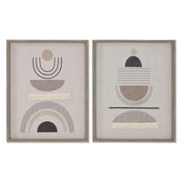 Canvas Home ESPRIT Beige Modern Scandinavisch 40 x 4 x 50 cm (2 Stuks) - thumbnail