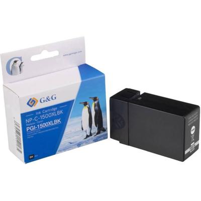 G&G Inktcartridge vervangt Canon PGI-1500BK XL Compatibel Zwart NP-C-1500XLBK 1C1500B G&G Inktcartridge vervangt Canon PGI-1500BK XL Compatibel Zwart NP-C-1500XLBK 1C1500B