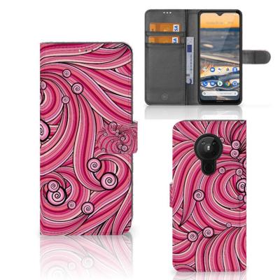 Nokia 5.3 Hoesje Swirl Pink Nokia 5.3 Hoesje Swirl Pink