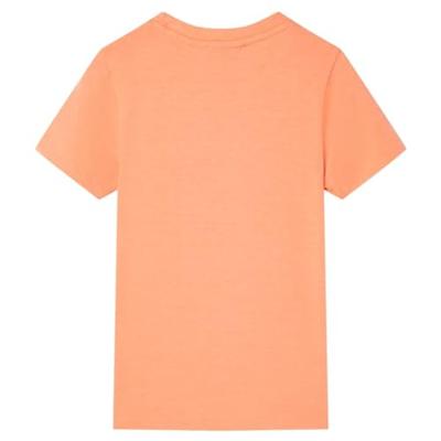 Kindershirt met korte mouwen 92 neonoranje