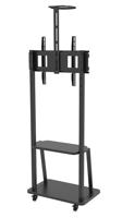 Techly ICA-TR33 flat panel vloer standaard 177,8 cm (70 ) Draagbare flatscreen vloerstandaard Zwart - thumbnail