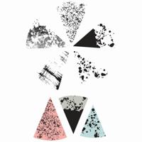 Sizzix • clear stamps with framelits build-a-burst painterly 11pcs - thumbnail