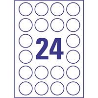 Avery-Zweckform L7780-25 Folie-etiketten Ø 40 mm Polyester folie Transparant 600 stuk(s) Permanent hechtend Laser (kleur), Laser (zwart/wit), Handschriften - thumbnail