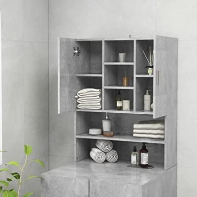 VidaXL Wasmachinekast 70,5x25,5x90 cm betongrijs VidaXL Wasmachinekast 70,5x25,5x90 cm betongrijs