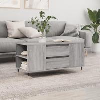 Salontafel 102x44,5x50 cm bewerkt hout grijs sonoma eikenkleur - thumbnail