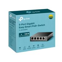 TP-Link TL-SG105MPE netwerk-switch L2 Gigabit Ethernet (10/100/1000) Power over Ethernet (PoE) Zwart - thumbnail