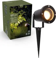 LED&apos;s Light LED Prikspot met Stekker - Kantelbaar - GU10 fitting - IP54 - Model Melfi - Zwart - thumbnail