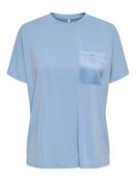 Only Onlfree S/s Pocket Top Jrs Tops En Singlets Soft Chambray - thumbnail