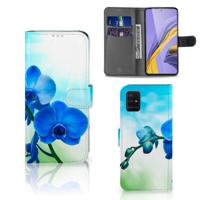 Samsung Galaxy A51 Hoesje Orchidee Blauw - Cadeau voor je Moeder - thumbnail