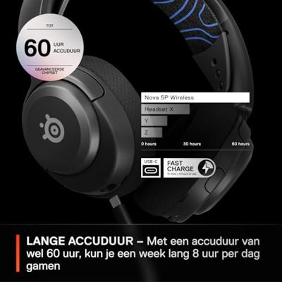 Hoofdtelefoon met microfoon SteelSeries Arctis Nova 5P Zwart - thumbnail