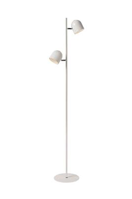 Lucide SKANSKA - Vloerlamp - LED 3 StepDim - 2x5W 3000K - Wit