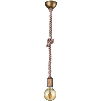 Vintage Oud Brons LED Hanglamp - E27 Fitting - Aluminium - 1-lichts