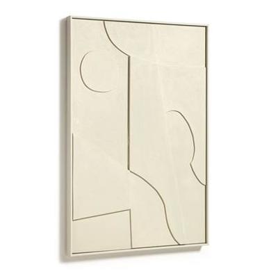 Kave Home Schilderij 'Talin' 60 x 90cm, kleur Beige