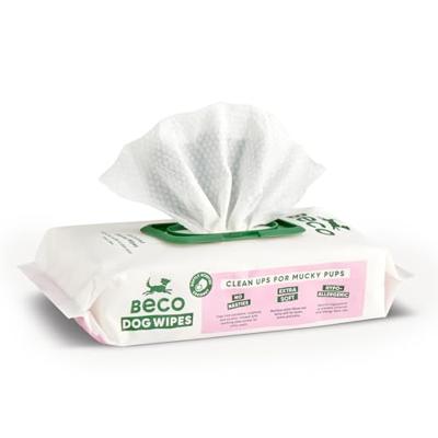 Beco Bamboo Dog Wipes hypoallergene doekjes hond (80 stuks) 5 x Kokos