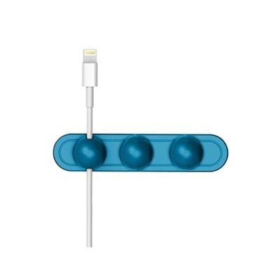 Magnetische draad take-up kabel Winder magnetische houder Desktop opslag (blauw)