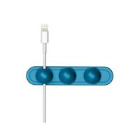 Magnetische draad take-up kabel Winder magnetische houder Desktop opslag (blauw) - thumbnail