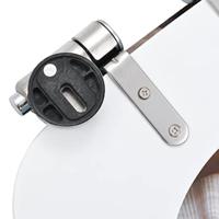 VidaXL Toiletbril met soft-close deksel schelp mdf - thumbnail
