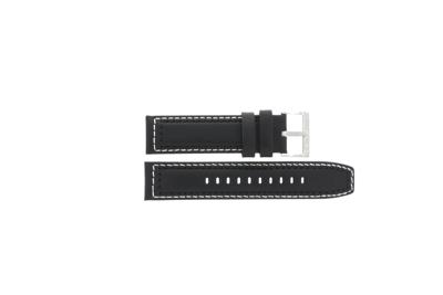 Horlogeband Armani Exchange AX1754 Leder Zwart 22mm