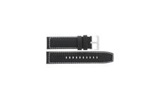 Horlogeband Armani Exchange AX1754 Leder Zwart 22mm - thumbnail
