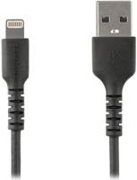 Premium USB-A naar Lightning Kabel 2m Zwart - USB Type A naar Lightning Charge & Sync Oplaadkabel - Verstevigd met Aramide Vezels - Apple MFi Cert. - iPad Air iPhone 12 (RUSBLTMM2MB) - thumbnail