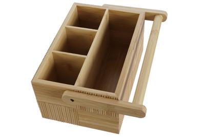 Bestekorganizer DKD Home Decor Natuurlijk Bamboe 27 x 16,5 x 11,5 cm