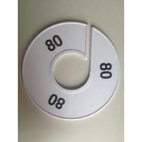 Maatring 11 cm wit/zwart 80 - thumbnail