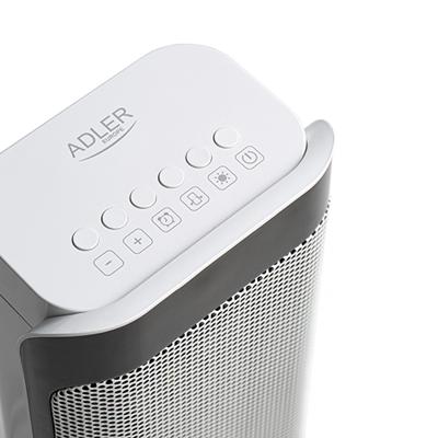 Adler AD 7723 electrische verwarming Binnen Zwart, Wit 2000 W