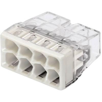 WAGO 2273-208-1 2273 Lasklem Flexibel: - Massief: 0.5-2.5 mm² Aantal polen: 8 1 stuk(s) Transparant, Lichtgrijs WAGO 2273-208-1 2273 Lasklem Flexibel: - Massief: 0.5-2.5 mm² Aantal polen: 8 1 stuk(s) Transparant, Lichtgrijs
