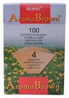 Filtropa Aroma Brown - koffiefilters maat 4 - 100 stuks - thumbnail