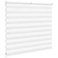 VidaXL Zebra blind 165x100 cm stofbreedte 160,9 cm polyester wit - thumbnail
