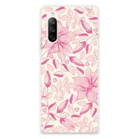 Sony Xperia 10 III | TPU Case | Pink Flowers - thumbnail