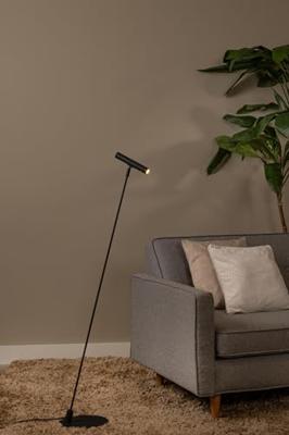 Lucide ALEC - Vloerlamp - LED 3 StepDim - G9 - 1x3W 2700K - Inclusief omwisselbare ringen - Zwart