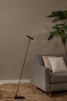 Lucide ALEC - Vloerlamp - LED 3 StepDim - G9 - 1x3W 2700K - Inclusief omwisselbare ringen - Zwart - thumbnail