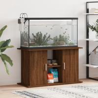 Aquariumstandaard 101x41x58 cm bewerkt hout bruin eikenkleur - thumbnail