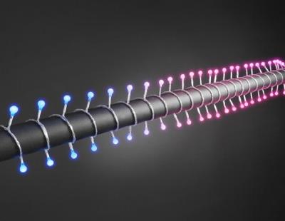 Konstsmide 3698-540 Micro-lichtketting Buiten werkt op het lichtnet Aantal lampen 80 LED RGB