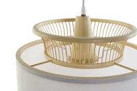Plafondlamp DKD Home Decor Wit Polyester Bamboe (40 x 40 x 52 cm) - thumbnail