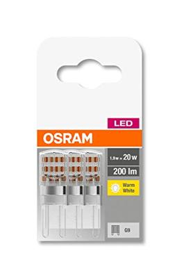 OSRAM HOMELIGHTING 4058075450042 LED-lamp Energielabel F (A - G) G9 Ballon 1.9 W = 20 W Warmwit (Ø x l) 14 mm x 43 mm 3 stuk(s)