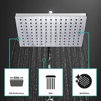 Regendouche set HansGrohe Vernis Shape Showerpipe 230 1 Jet met Douchethermostaat Green Chroom - thumbnail