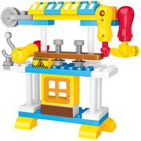 Luna Blocks bouwset werkbank junior 50 delig - thumbnail